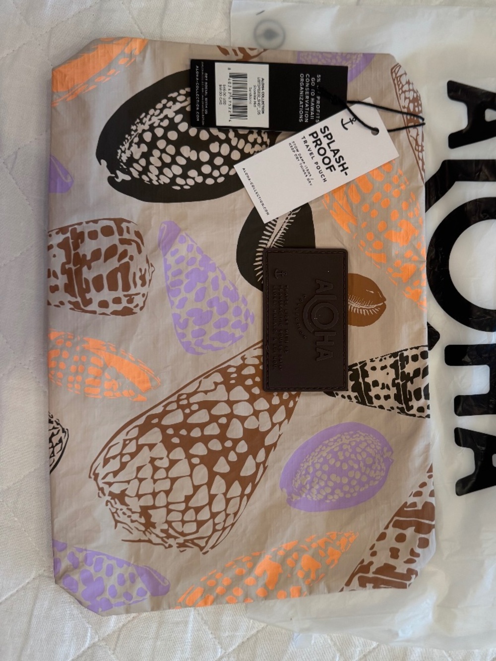 ALOHA Collection SHORLINE MID POUCH NWT in original bag!
